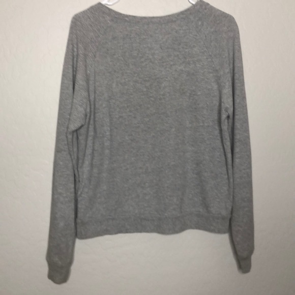 Bonjour Scoop Neck Pullover Sweatshirt Long Sleeve - Picture 8 of 8